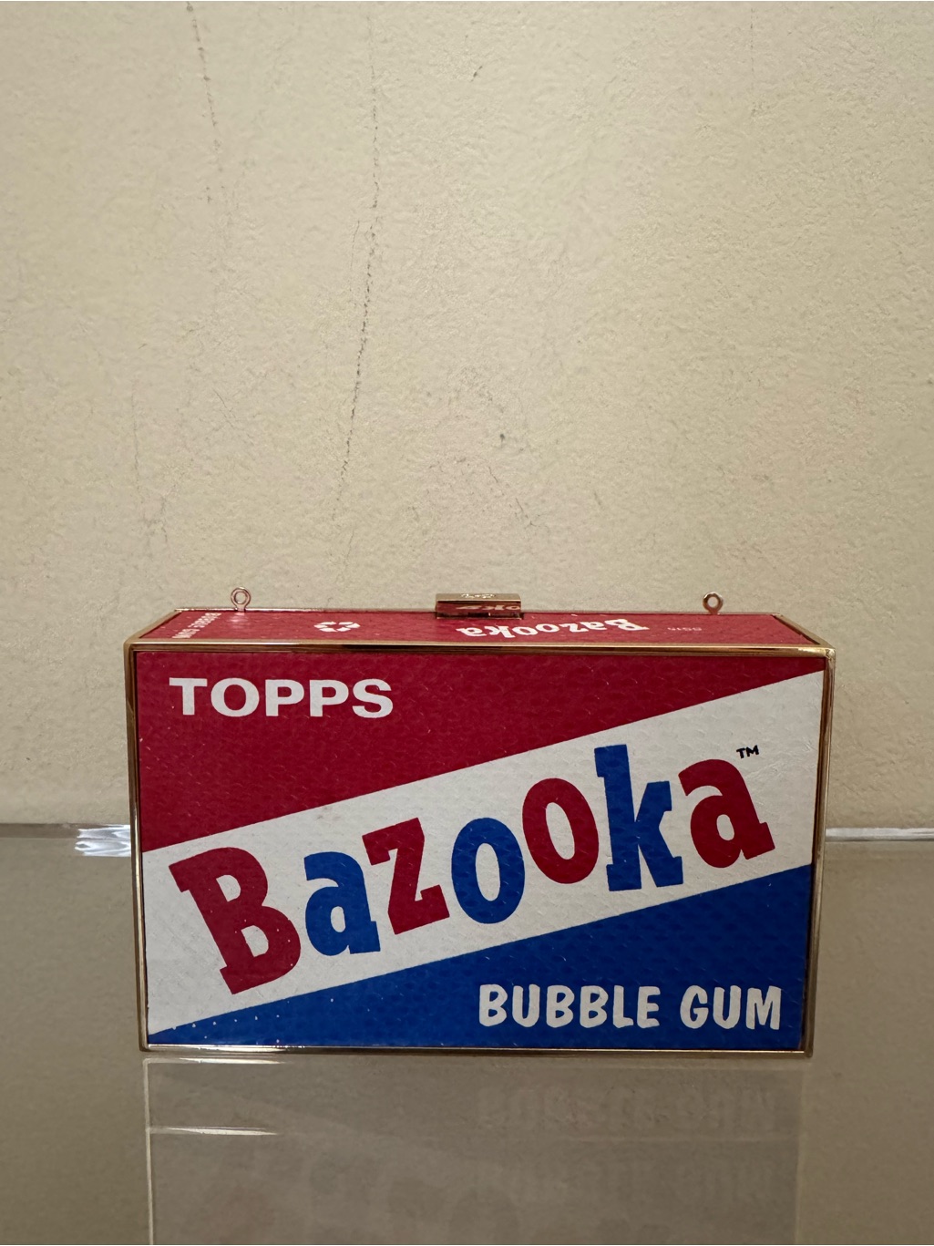 Anya Hindmarch Bazooka Bubble Gum Clutch Red White Blue